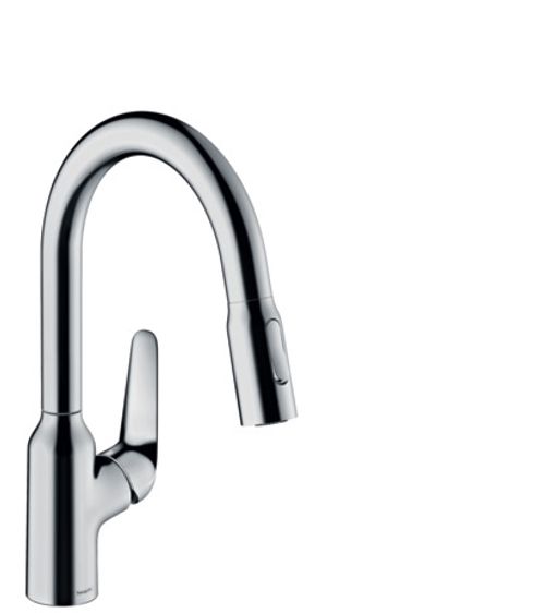 Hansgrohe-HG-Spueltischmischer-180-Focus-M42-Ausziehbrause-2jet-chrom-71801000 gallery number 1